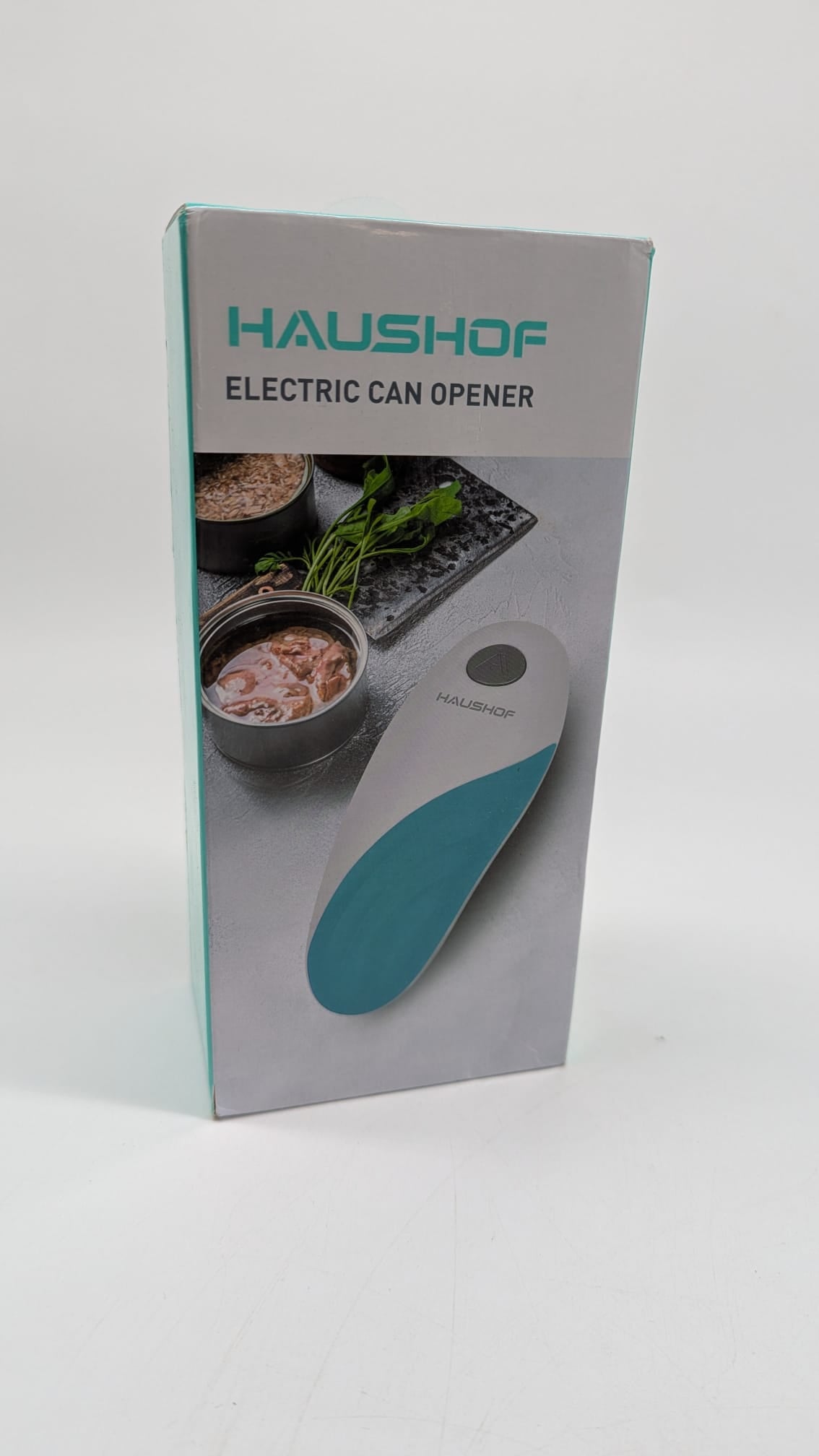 🥫 HAUSHOF Elektrischer Dosenöffner – Batteriebetrieben | Blau - B-Ware