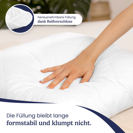 🌟 Microfaserkissen 2er Set – Komfort-Kissen 40x40 cm 🌟