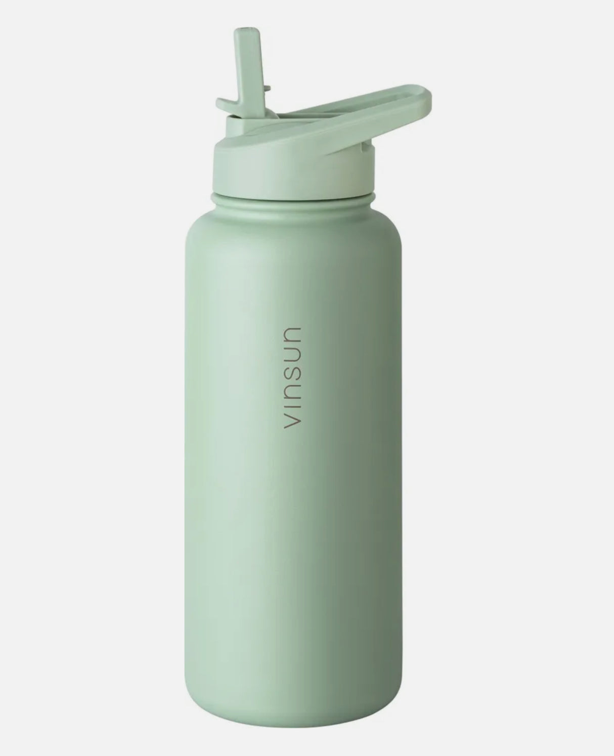 🌟 Vinsun Edelstahl Trinkflasche 1L – Grün Grau