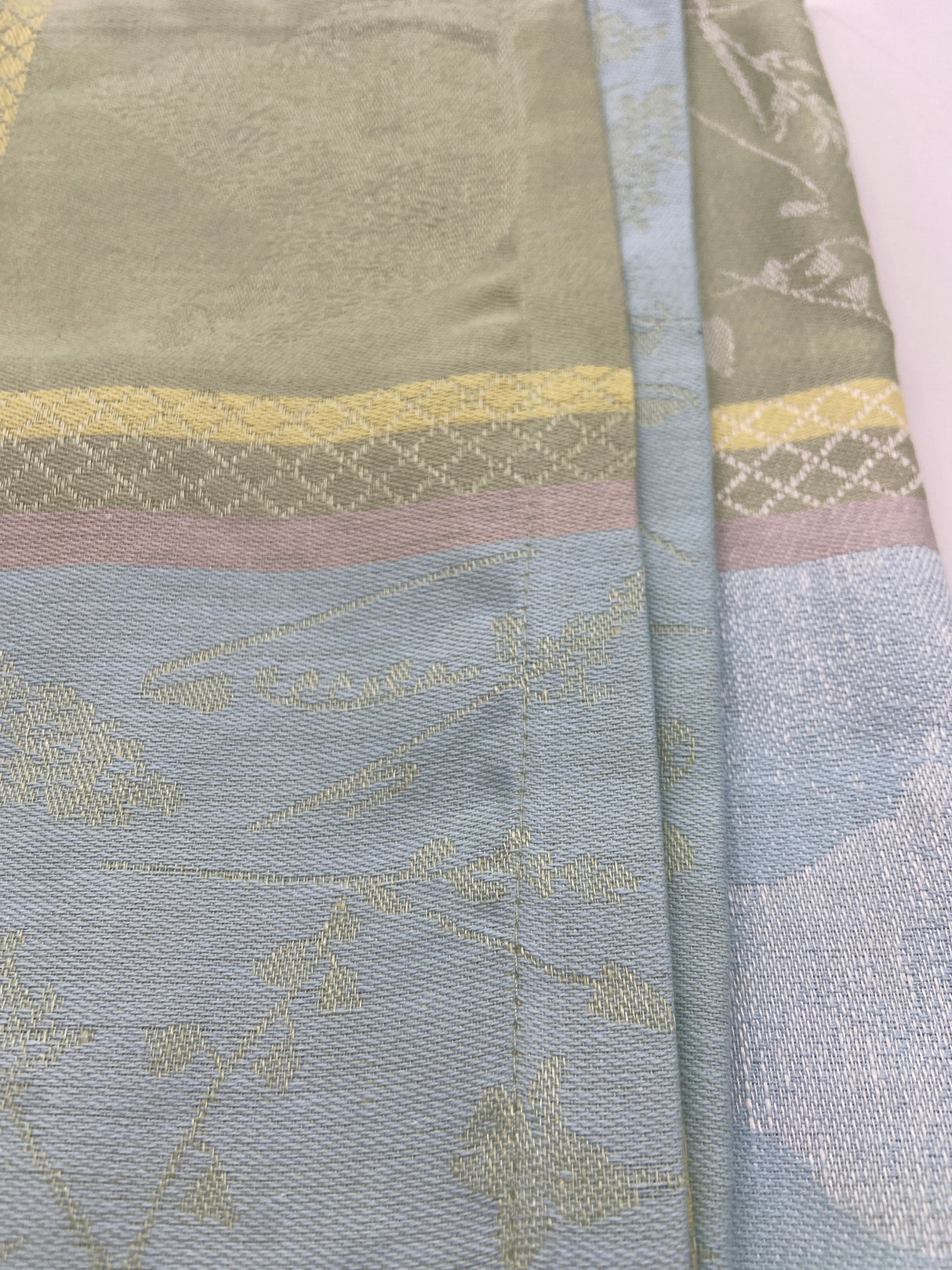 🌸 Sander Frühlingshafte Halbleinen-Tischdecke 100x100 cm