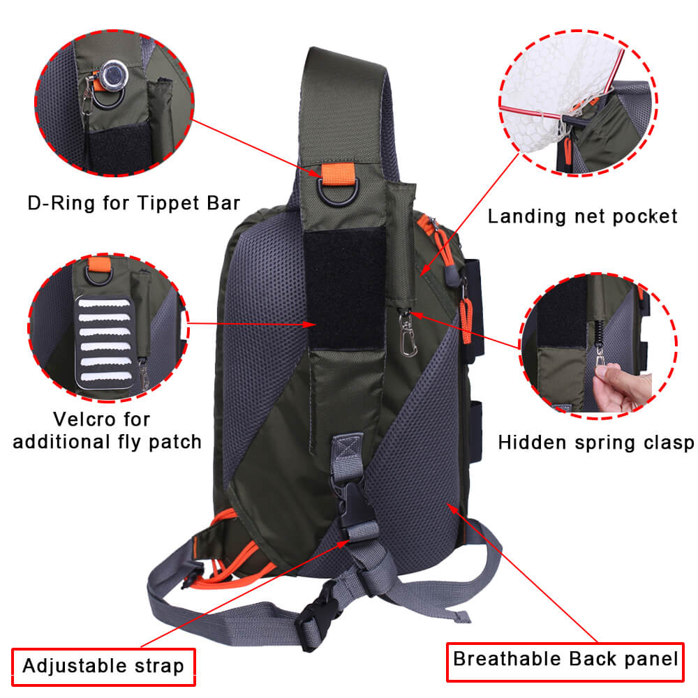 Kylebooker Fly Fishing Sling Pack SL03