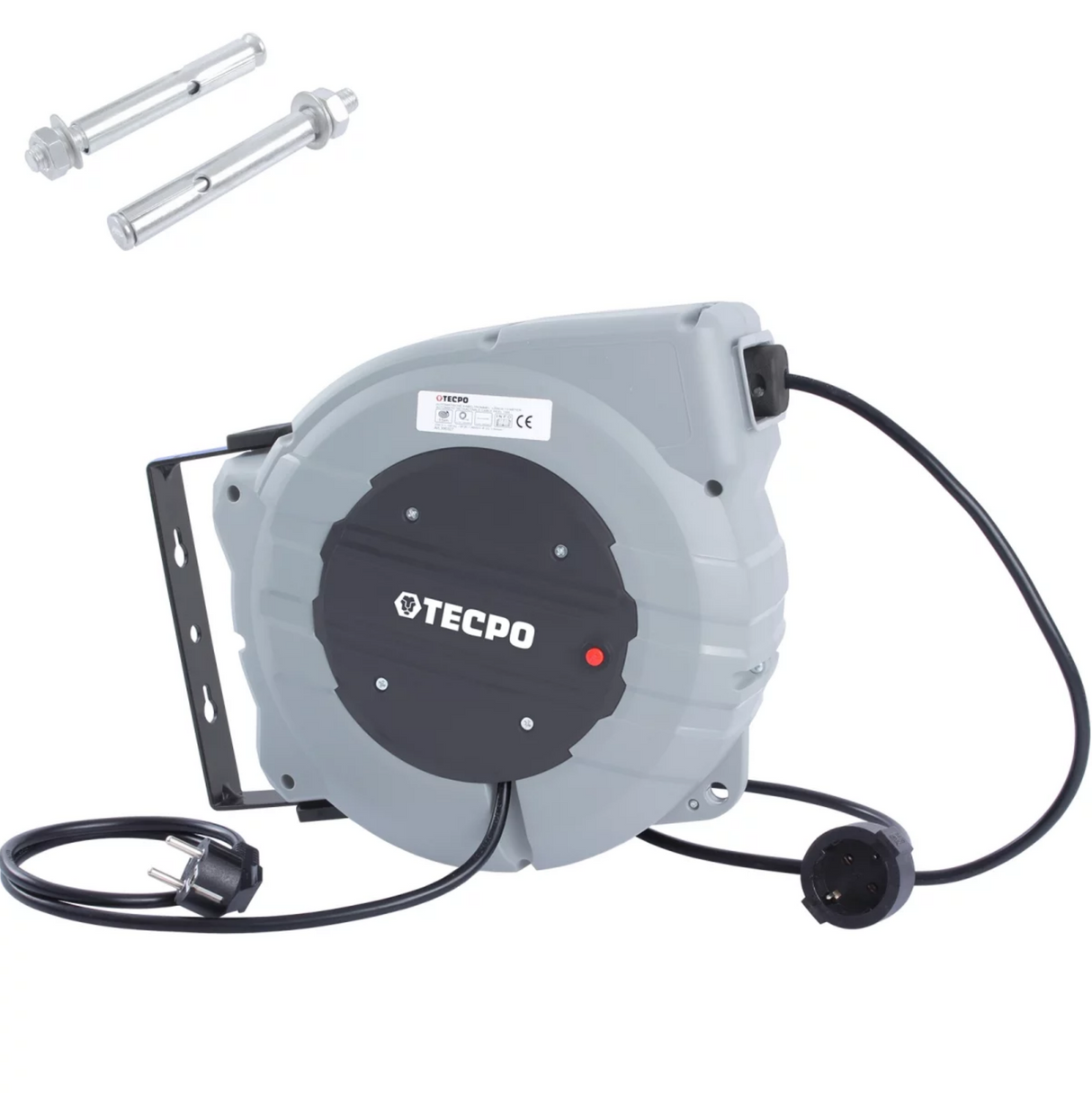 🔌 TECPO Kabeltrommel 15m Automatik