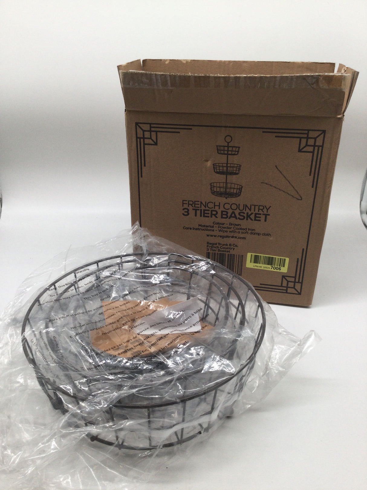 French Country Obstschale, 3-Stöckig (B-Ware)