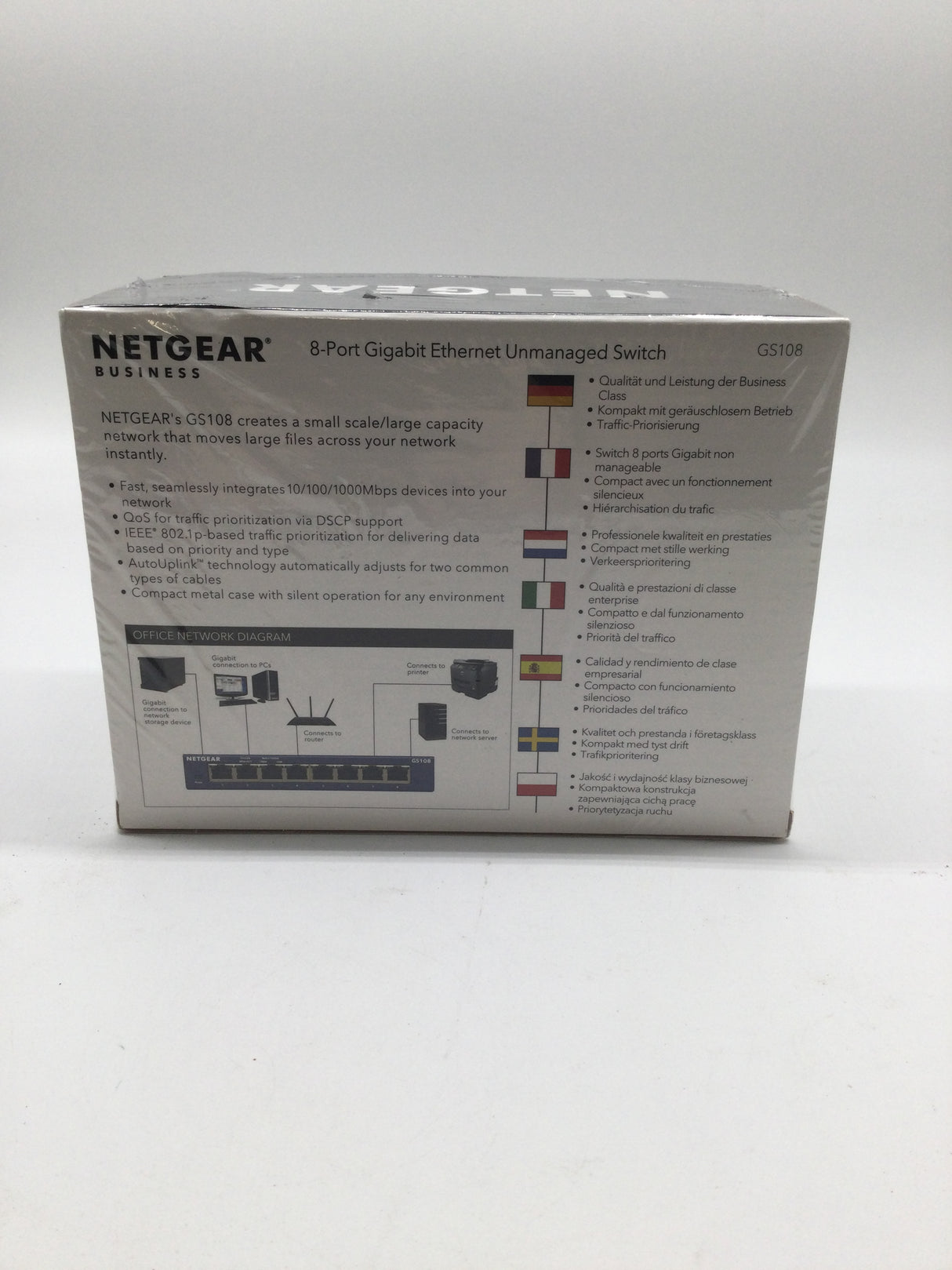 🔌 Netgear 8-Port Gigabit Ethernet Unmanaged Switch