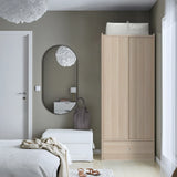 🚪 BRUKSVARA Schiebetüren-Kleiderschrank 80x191 cm – B-Ware!