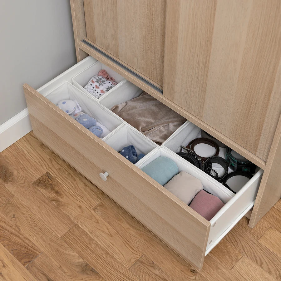 🚪 BRUKSVARA Schiebetüren-Kleiderschrank 80x191 cm – B-Ware!