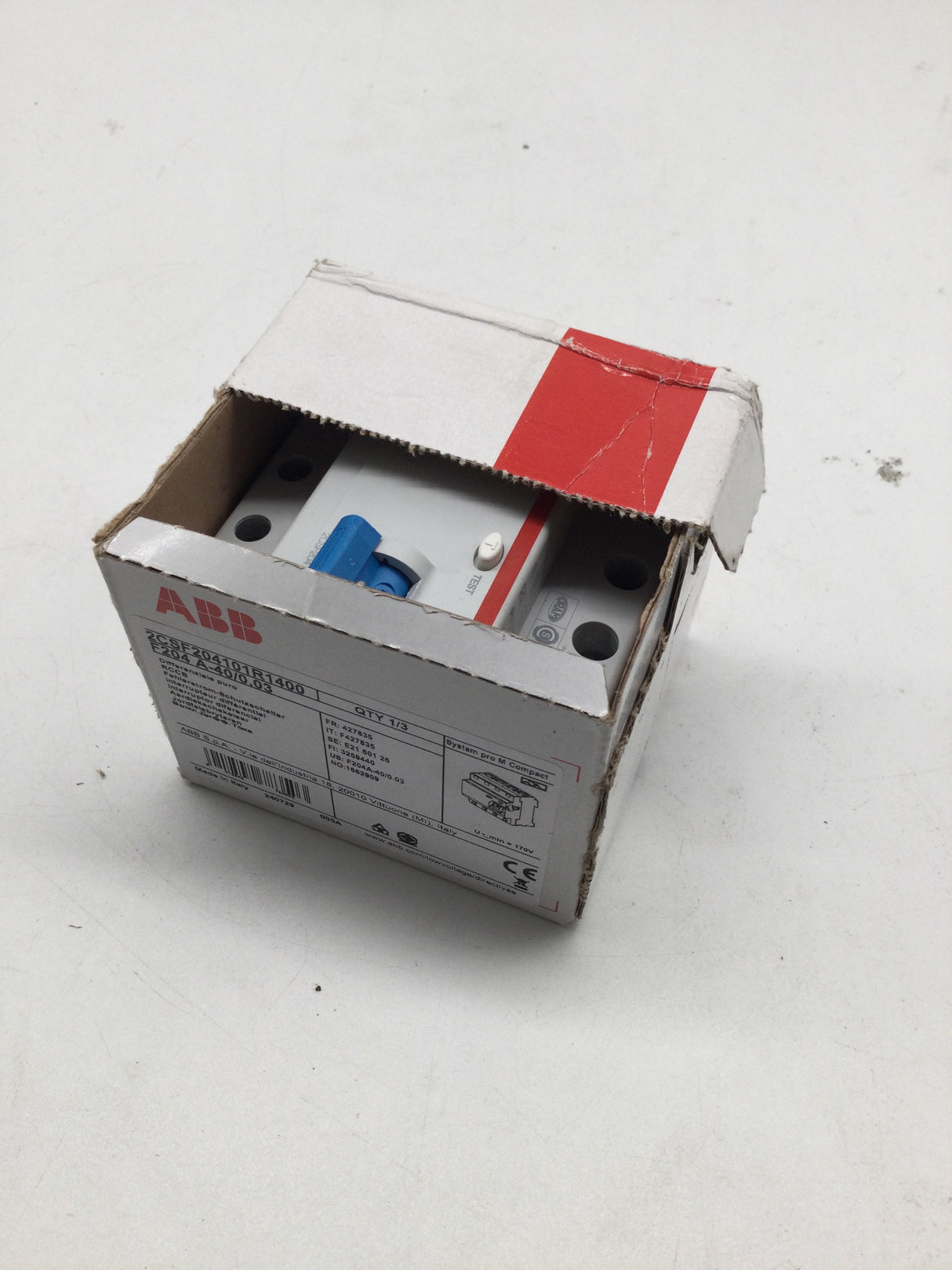 🔌 ABB F204 A-40/0,03 FI-Schutzschalter – B-Ware!