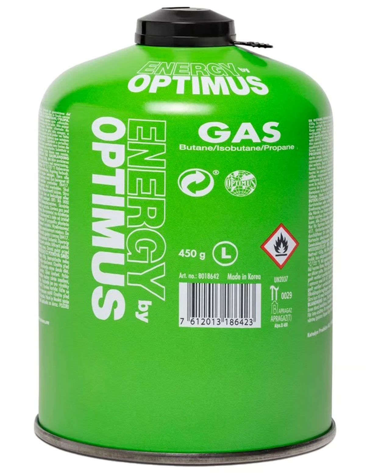 🔥 Optimus Gaskartusche 450 g – Gas Kartusche für Campingkocher