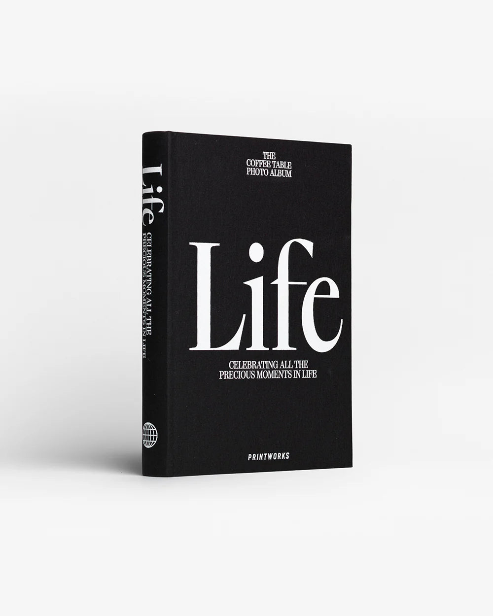 📸 Fotobuch „LIFE“ – 80 Seiten Stoffeinband Schwarz für 160 Fotos - neu