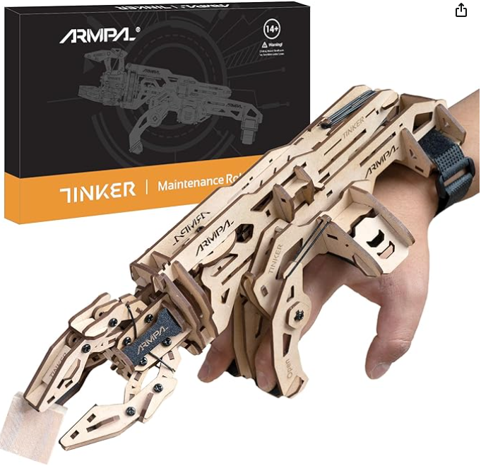 ARMPAL Mechanical Claw Model Kit – 3D Wooden ClawBot Puzzle