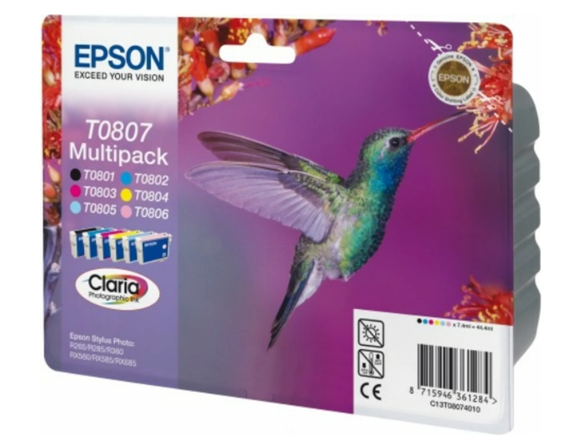 🖨️ Epson T0807 Easy Mail Packaging Tintenpatronen - B-Ware!