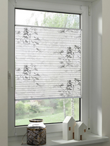 🪟 Gardinia Plissee 60×130 cm „Bella Blätter“ – B-Ware!