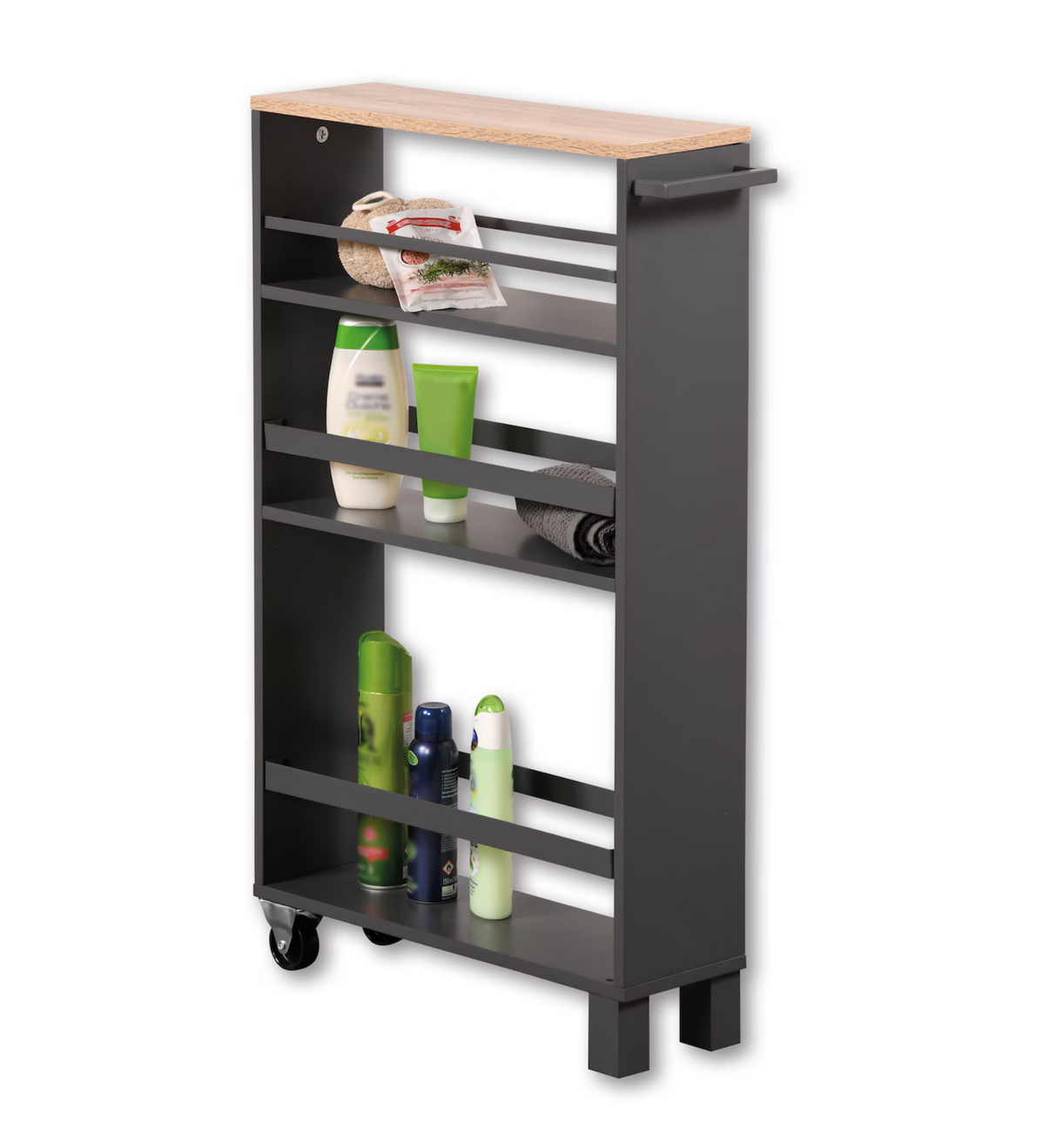 Dekor Nischenordnungswagen – Grau, 50 × 15 × 79 cm (B-Ware)