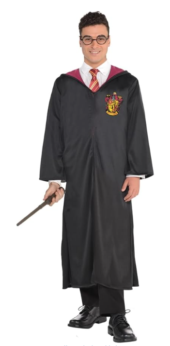 🧙‍♂️ Amscan Gryffindor Erwachsenenkostüm – Harry Potter | Umhang & Zauberstab | Größe XXL - OVP