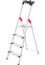 🪜 Hailo L80 ComfortLine Alu-Stehleiter – 4 XXL-Stufen, 285 cm Arbeitshöhe, 150 kg belastbar - neu