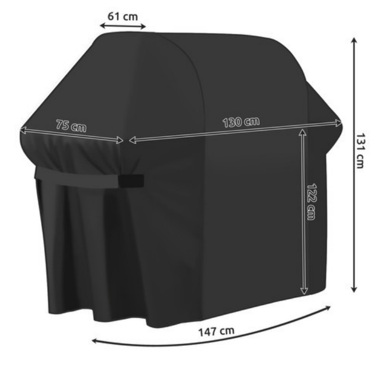 🔥 KAMINER Grillabdeckung 147×75×131 cm