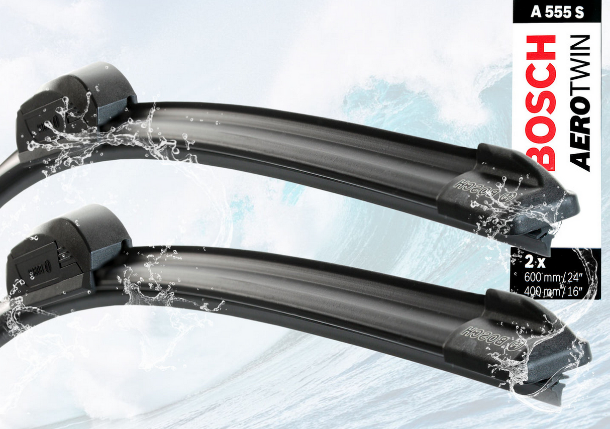 BOSCH A555S AeroTwin Scheibenwischer Set – 600 mm / 400 mm (2-teilig) (B-Ware)