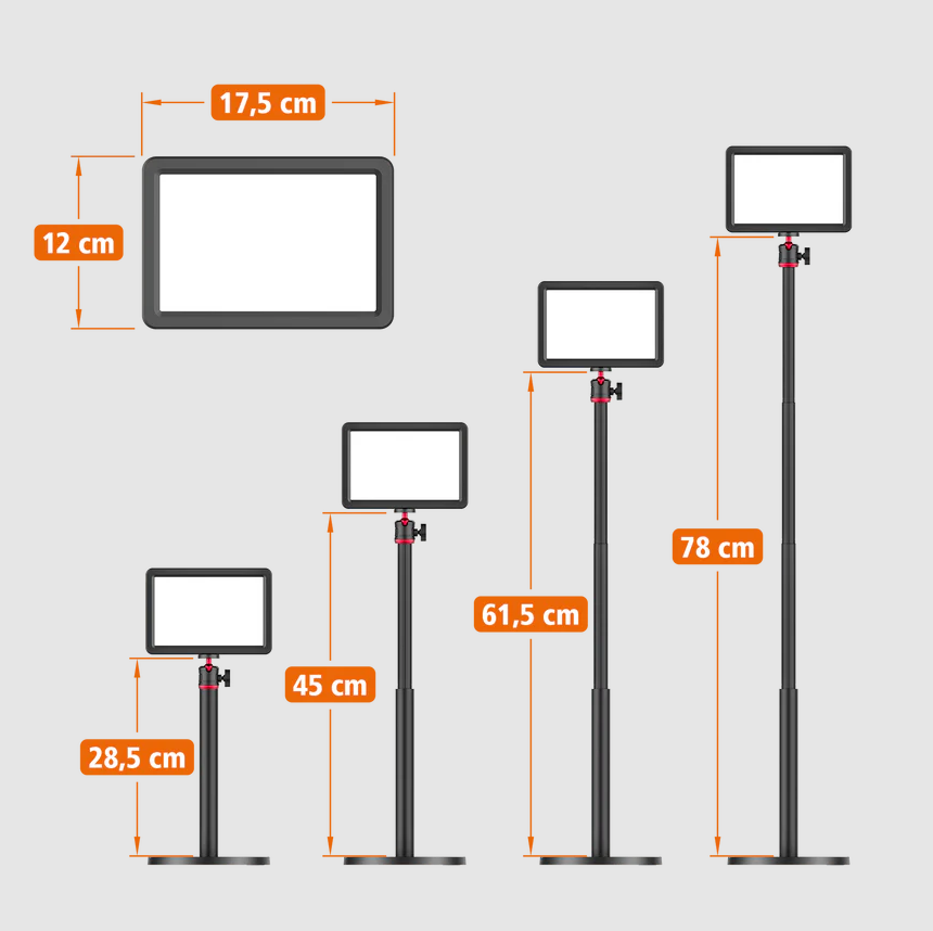💡 LUMIS Key Light LED mit Stativ