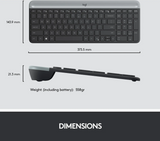 💻 Logitech MK470 Slim Combo – Graphit, DE-Layout (B-Ware)