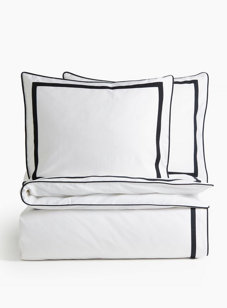 H&M Doppelbettwäsche – Ägyptische Baumwolle, Weiß