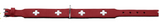 🐶 HUNTER Halsband Swiss 50 S-M – Rot/Schwarz, Leder - B-Ware