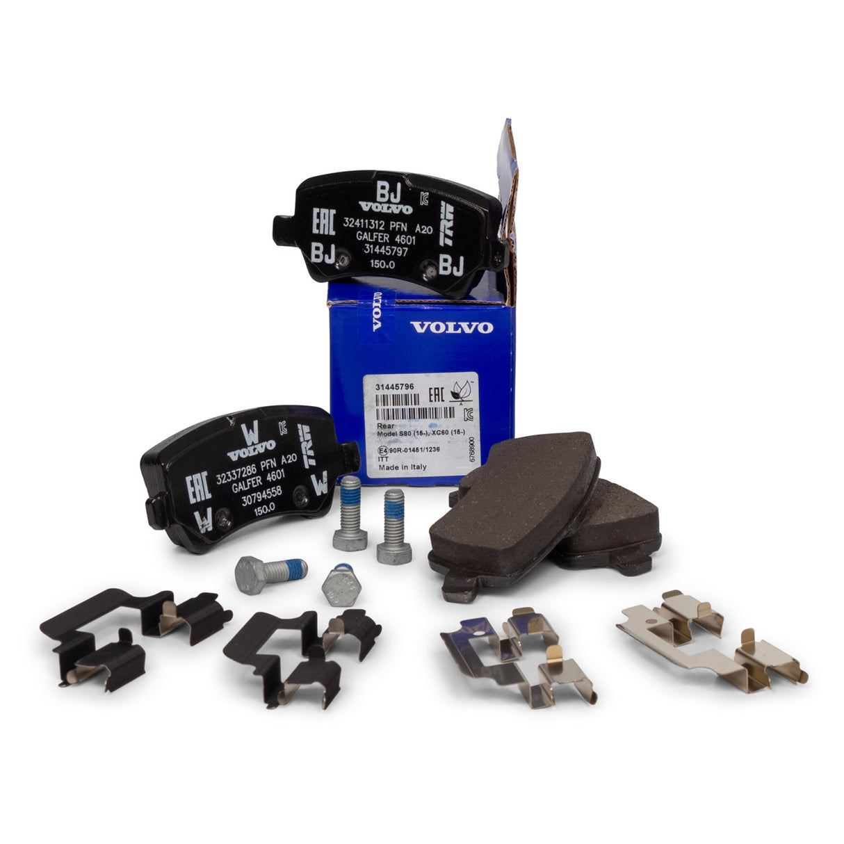 Original Volvo Bremsbeläge (Hinterachse) für S60, S80, V60, V70, XC60, XC70 – 31445796 🚗⚙️