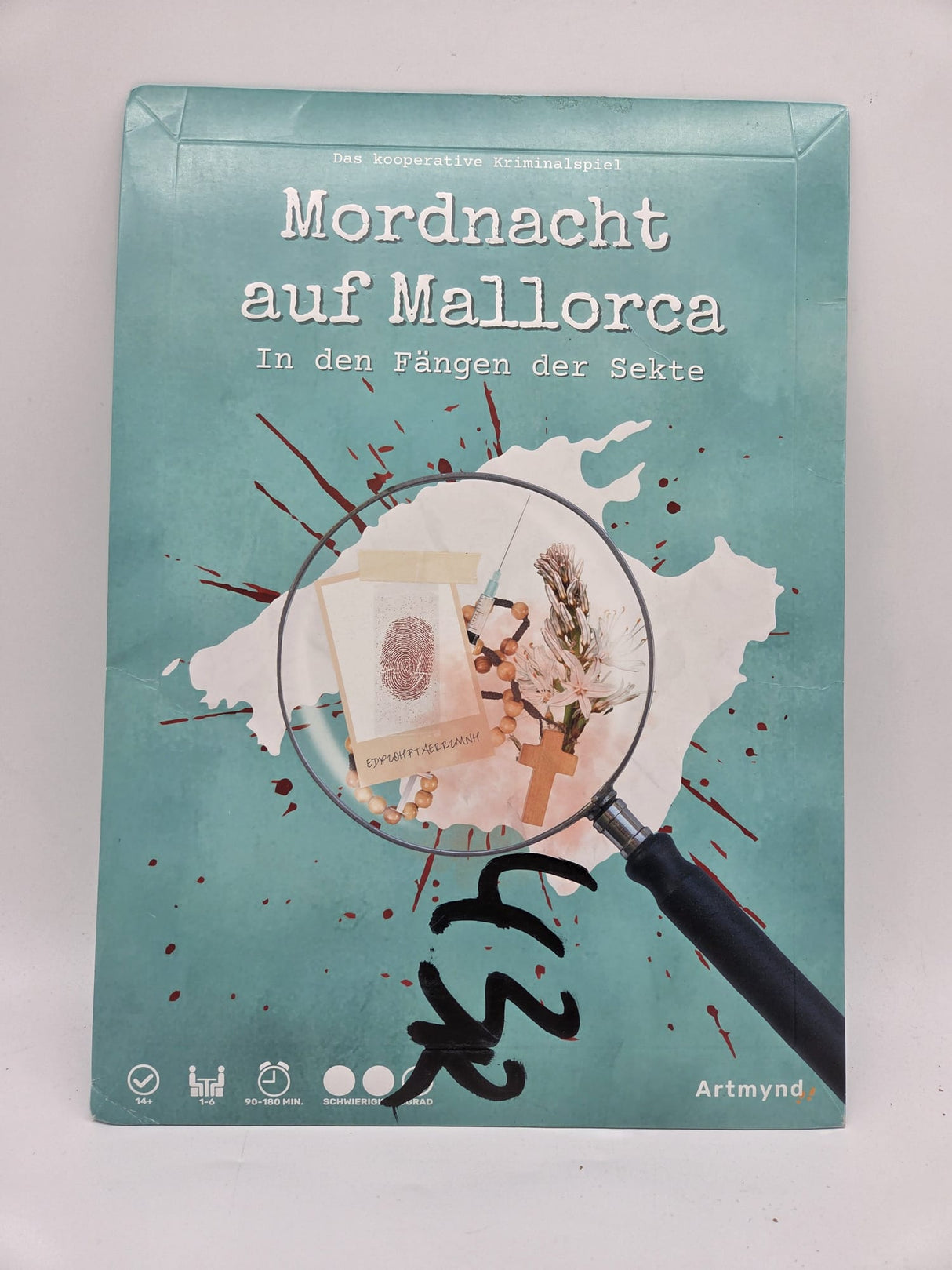 🎲 Gesellschaftsspiel „Mordnacht auf Mallorca“ – B-Ware!