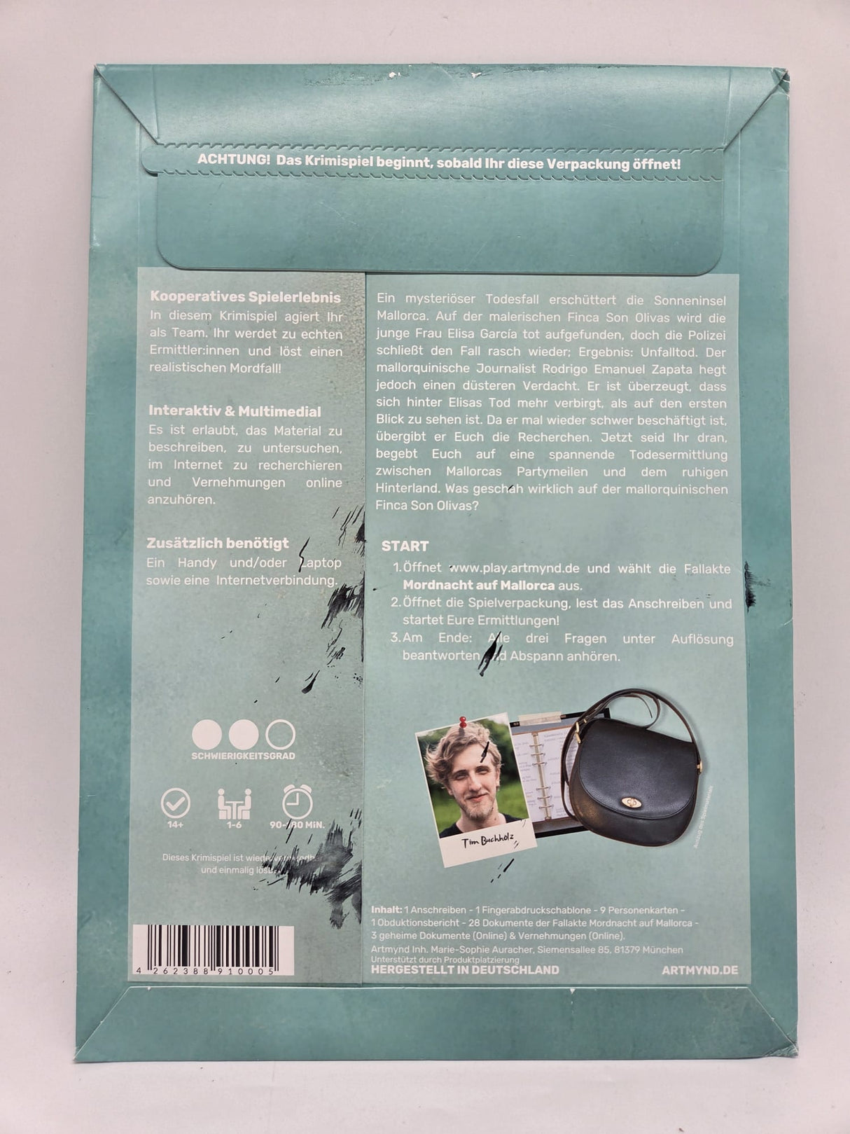 🎲 Gesellschaftsspiel „Mordnacht auf Mallorca“ – B-Ware!