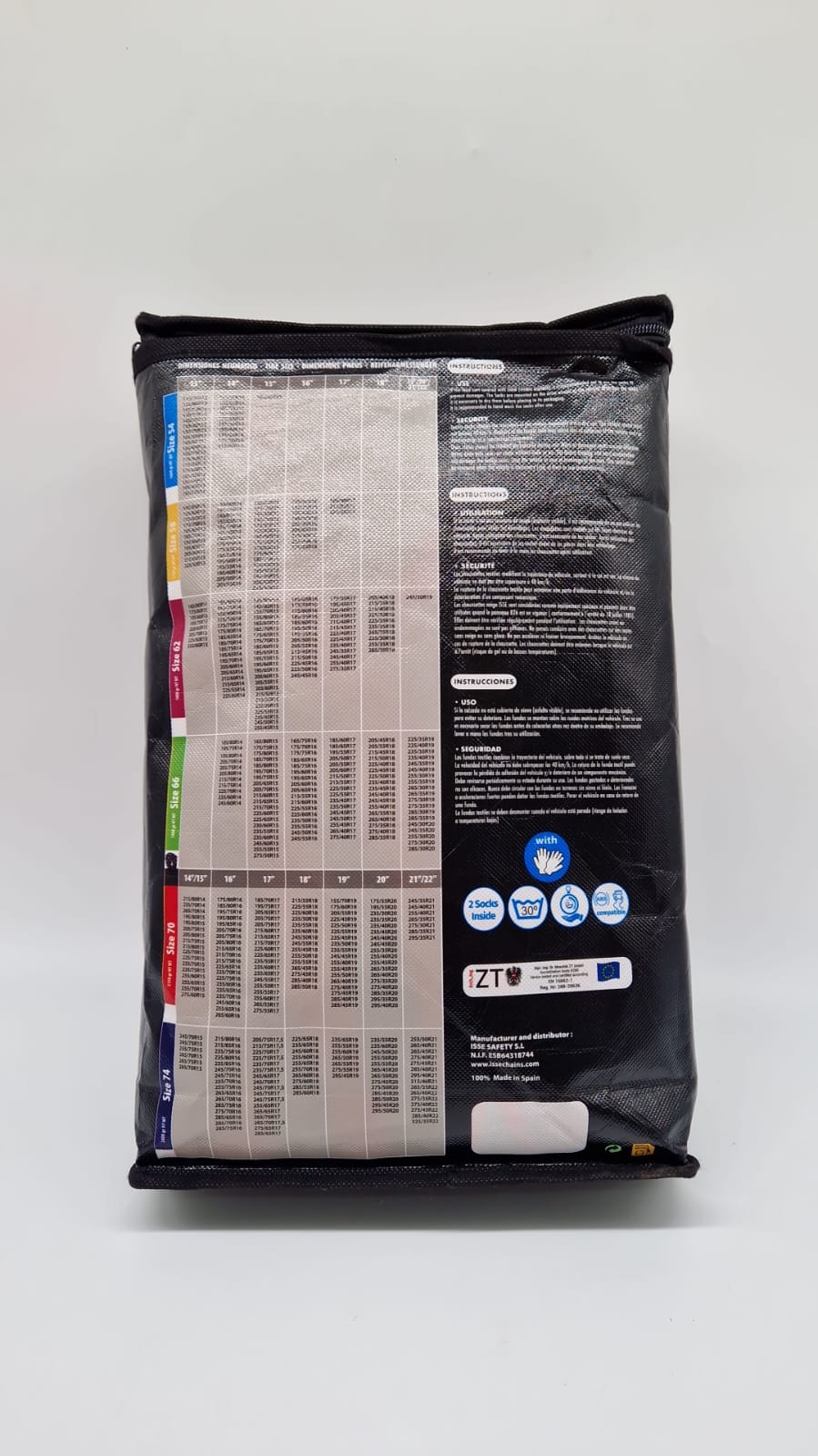 ❄️ ISSE Schneesocken CLASSIC 255/50 R20 – Textilketten, TÜV/ONORM - B-Ware