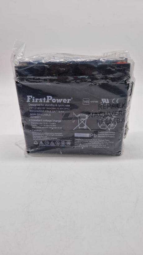 🔋 FirstPower Blei-Gel Akku 12V 18Ah – Ersatz für APC RBC55 - B-Ware