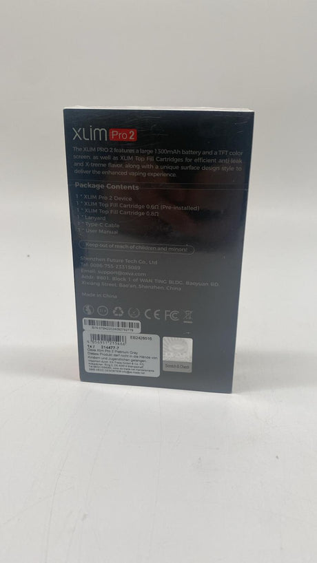 💨 OXVA Xlim Pro 2 – Platinum Gray, 1300 mAh, TFT Display, MTL/RDL, neu