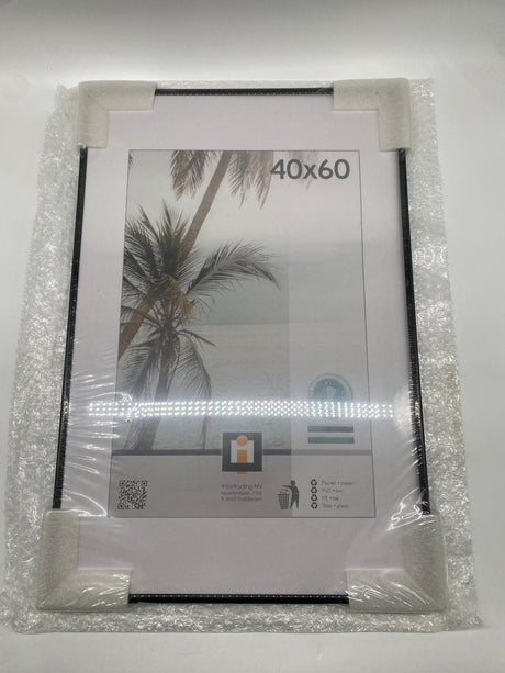 🖼️ Bilderrahmen Kyoto 40×60 cm – Schwarz, Kunststoff - neu