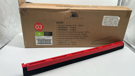 🧽 Hedgehog Sponge Squeegee Refill 600 mm – Rot, neu