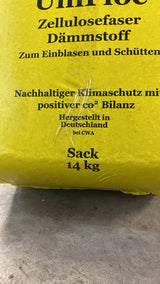 🏠 Unifloc Zellulose-Schüttdämmung 14 kg – Wärmedämmung für Dach, Wand & Boden, neu