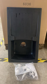 🚰 STRADOUR Einbauspüle Arena 86×50 cm Schwarz – 1 Becken + Abtropffläche - B-Ware