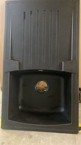 🚰 STRADOUR Einbauspüle Arena 86×50 cm Schwarz – 1 Becken + Abtropffläche - B-Ware