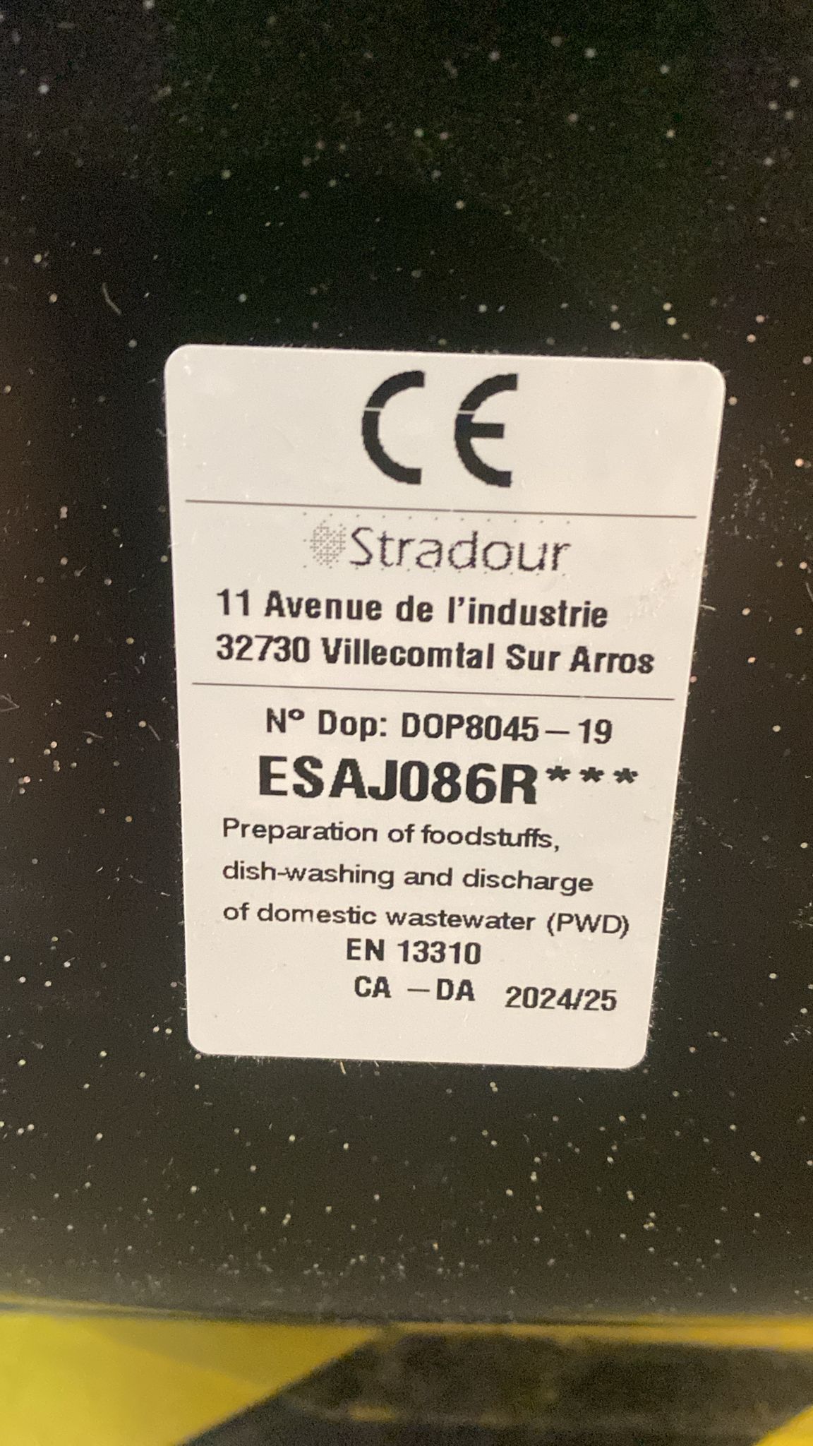 🚰 STRADOUR Einbauspüle Arena 86×50 cm Schwarz – 1 Becken + Abtropffläche - B-Ware