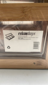 📖 Relaxdays Kochbuchständer Bambus – verstellbar, 22×33×22,5 cm, natur, neu