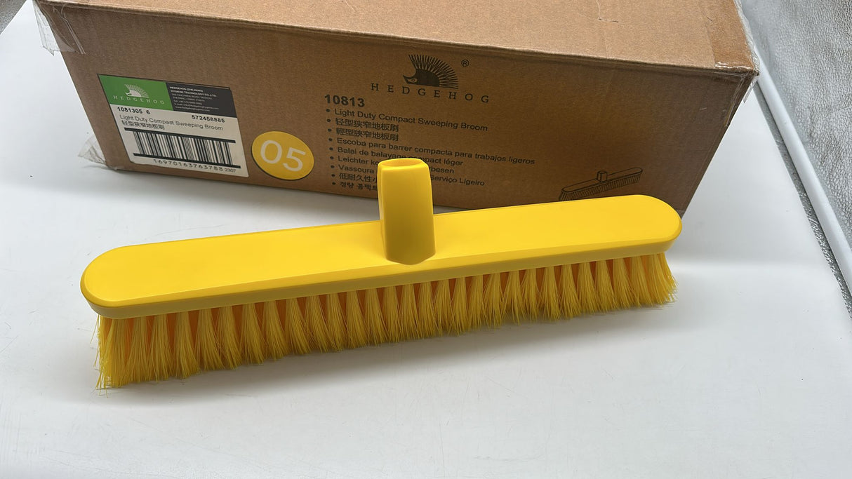 🧹 Hedgehog Light Duty Compact Besen – Gelb, neu