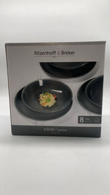 🍽️ Ritzenhoff & Breker Toledo Speiseset 8-tlg. – Grau, Steinzeug, neu
