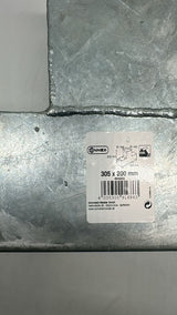 🪵 Connex Pfostenverbinder 90° 305×200 mm – feuerverzinkt, 3 Hülsen, HV4243, neu