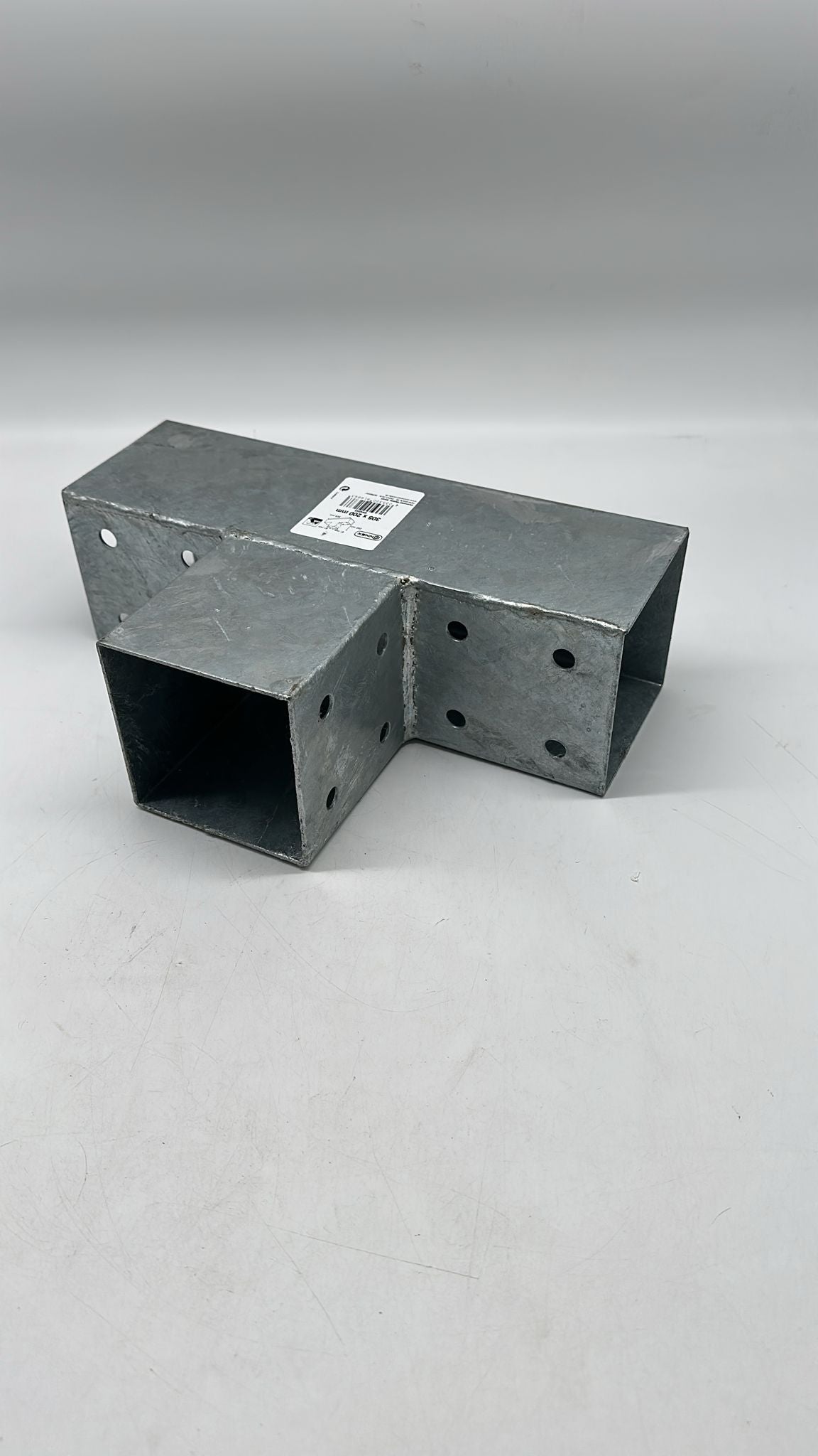 🪵 Connex Pfostenverbinder 90° 305×200 mm – feuerverzinkt, 3 Hülsen, HV4243, neu