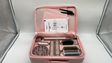 💇‍♀️ 7MAGIC Heißluft-Styler 7-in-1 – 1400W, Rosa, Locken & Volumen - B-Ware