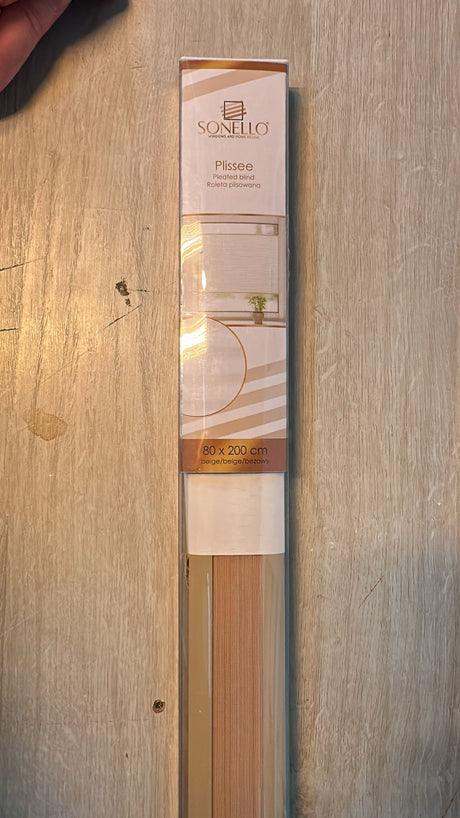 🪟 SONELLO Plissee 80×200 cm – Beige, neu