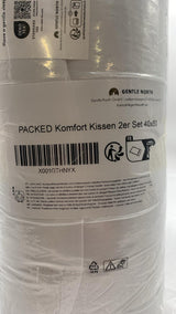 🛏️ Microfaserkissen 40×80 cm 2er Set – waschbar, allergikerfreundlich, neu