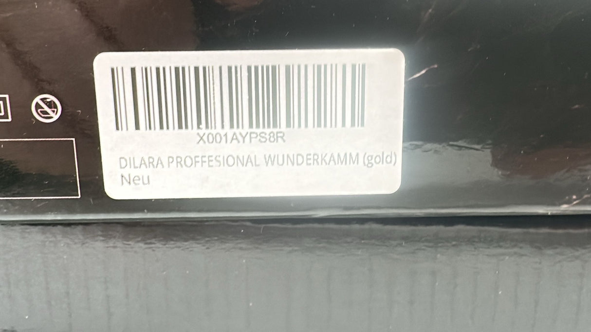 💇‍♀️ Keramik Heißkamm 230 °C – Haarglätter Schwarz/Gold, neu