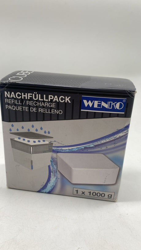💧 WENKO Nachfüller Raumentfeuchter Cube 1000 g – Granulat gegen Feuchtigkeit & Schimmel - B-Ware