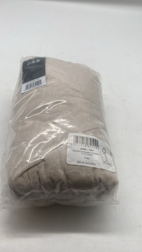 🛏️ LIVARNO home Spannbettlaken Bi-Elastic 90–100×200 cm Beige – neu