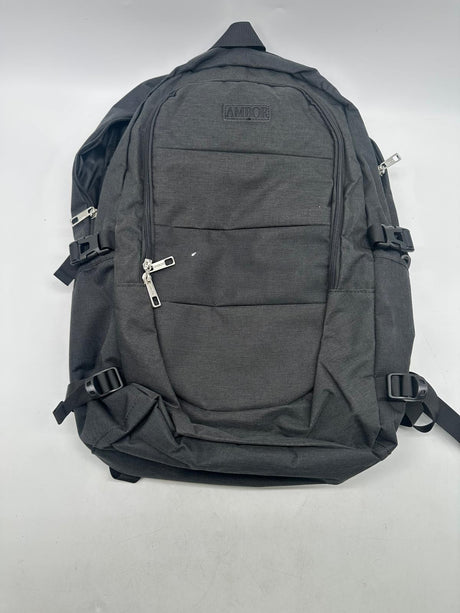 🎒 AMBOR Laptop Rucksack 17,3" – USB Ladeanschluss Anti-Diebstahl Schwarz - B-Ware