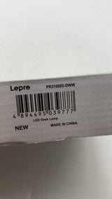 💡 LEPRO LED Tischlampe mit Klemme – Schwenkarm Schreibtischlampe Weiß - B-Ware